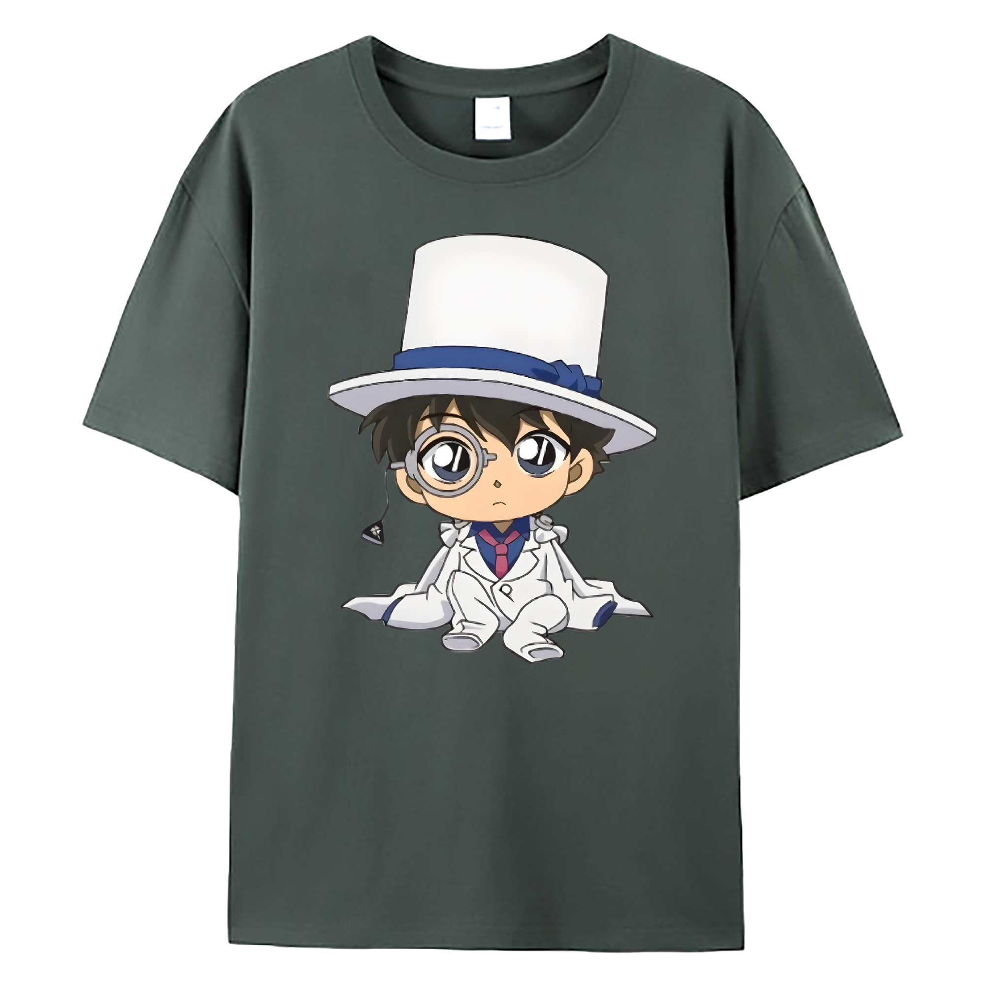 （画像用） 名探偵コナン くろば かいと Detective Conan Kuroba Kaito 綿100％ メンズ半袖Tシャツ｜肌触りやわらか＆通気性